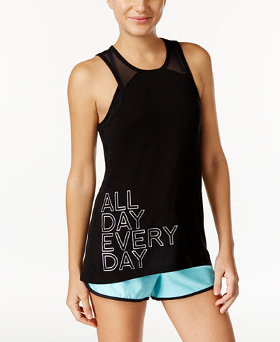 Ideology All Day Graphic Racerback Tank Top, Only at Macy's