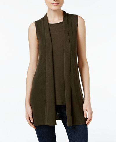 Eileen Fisher Tencel® Open-Front Vest