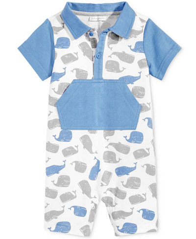 First Impressions Whale-Print Romper, Baby Boys (0-24 months), Only at Macy's