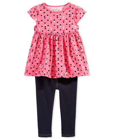 First Impressions Babydoll Tunic & Denim Leggings, Baby Girls (0-24 months), Only at Macy's