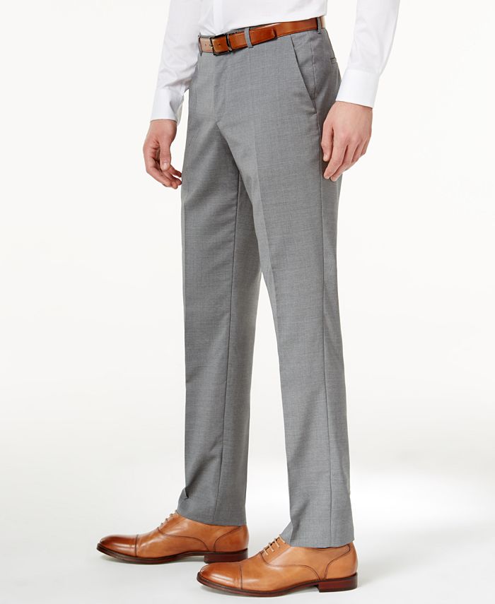 Hugo Boss HUGO Men's Slim-Fit Medium Gray Pinstripe Suit - Macy's