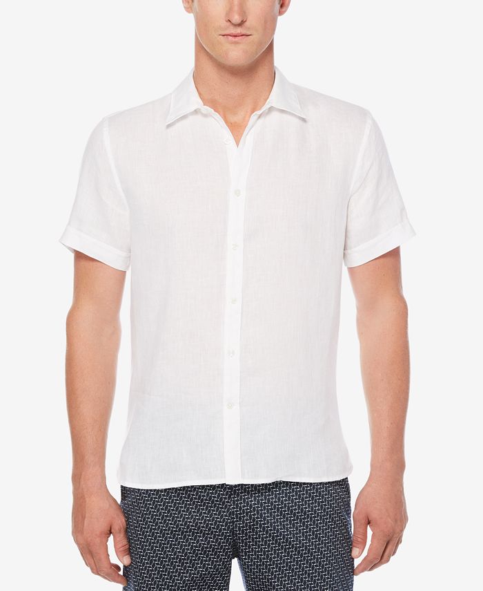 Perry Ellis Men's Aristotle Linen Shirt - Macy's