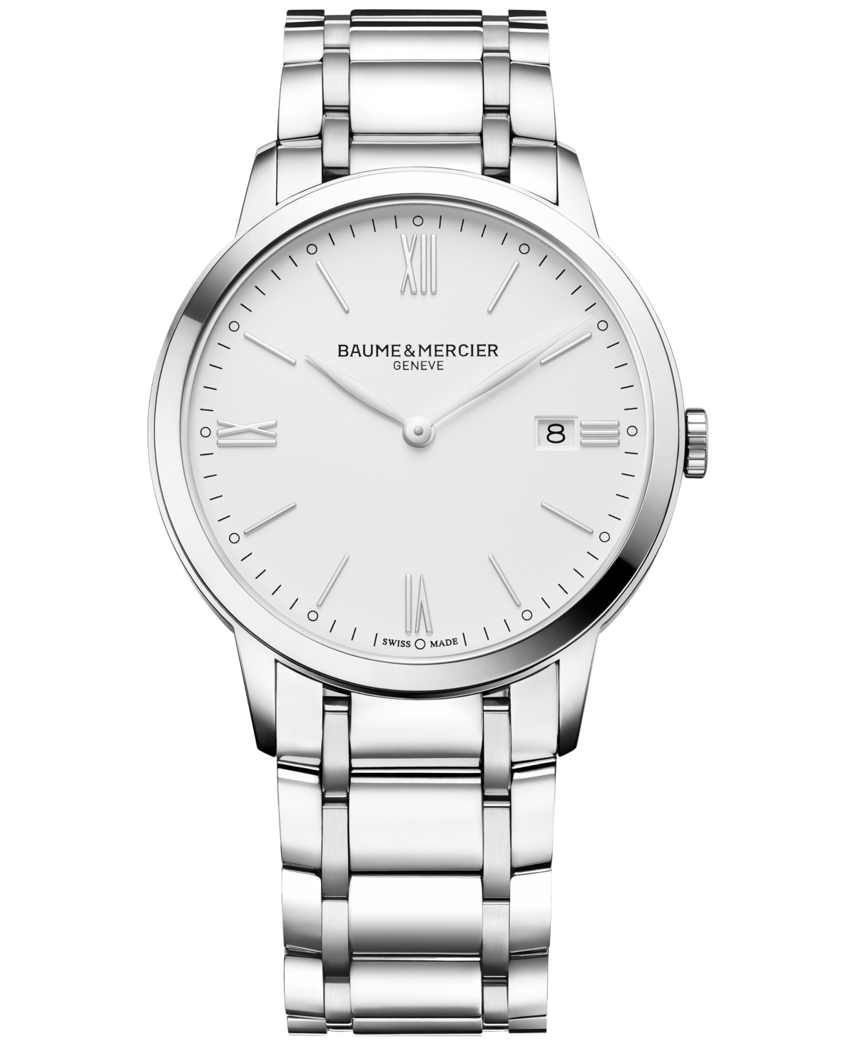 Men's Swiss Classima Stainless Steel Bracelet Watch 40mm M0A10354 - Silver
