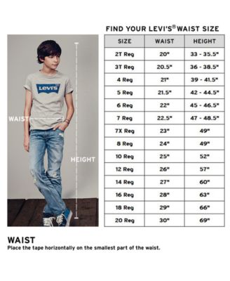 levi's waist size guide