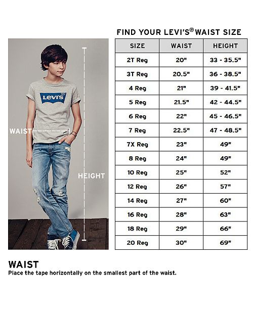 Big Boy Jeans Size Chart
