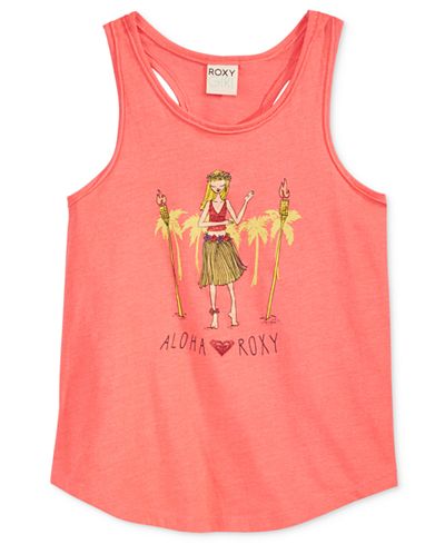 Roxy Aloha Graphic Tank Top, Little Girls (2-6X)