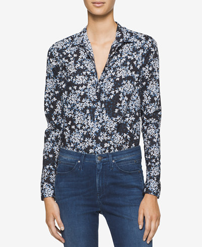 Calvin Klein Jeans Floral-Print Shirt