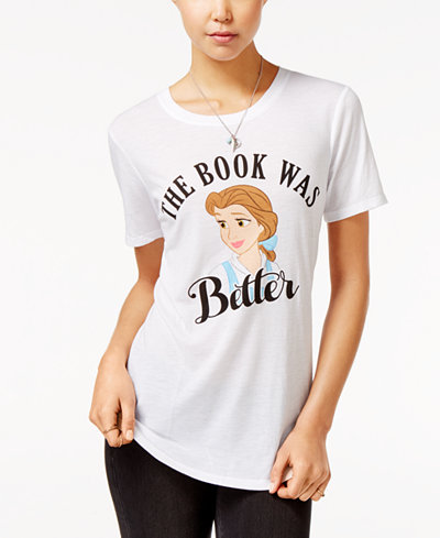 Disney Beauty and the Beast Juniors' The Book Was Better Graphic T-Shirt