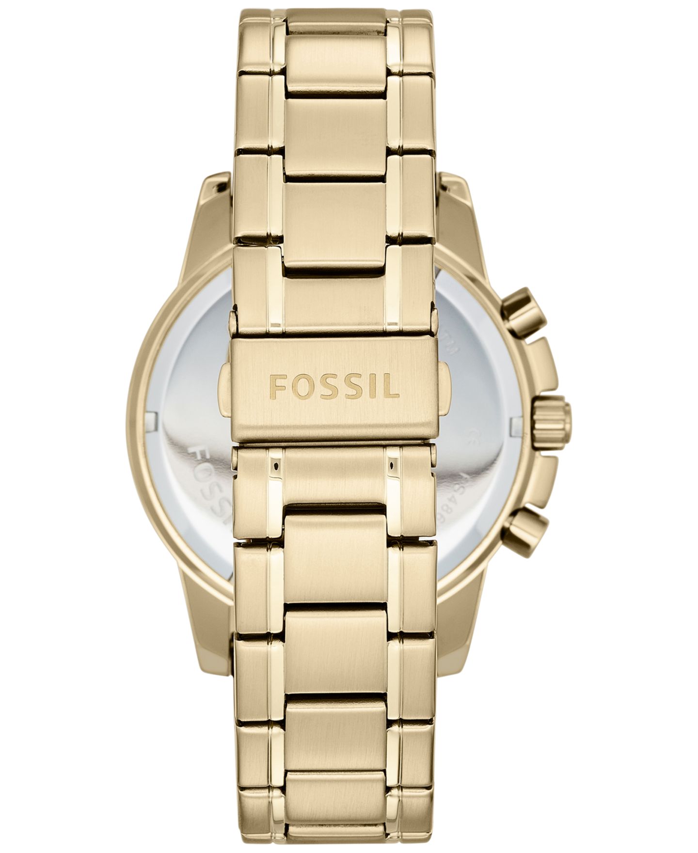 Мужские часы-хронограф Fossil Dean золотистые на стальном браслете 45мм — фото 4