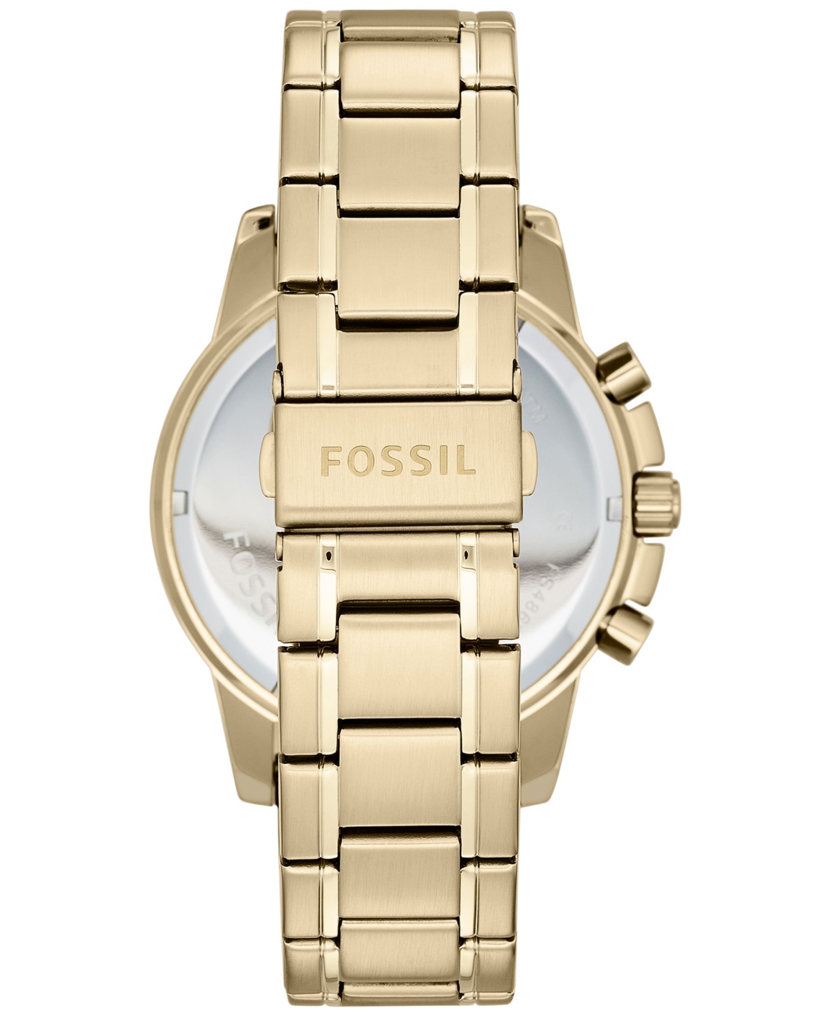 Мужские часы-хронограф Fossil Dean золотистые на стальном браслете 45мм — фото 4