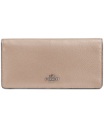 COACH Slim Wallet in Colorblock Leather