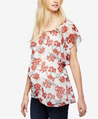A Pea in the Pod - Maternity Floral-Print Top