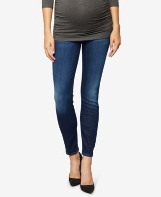7 For All Mankind - Maternity Dark-Wash Skinny Jeans