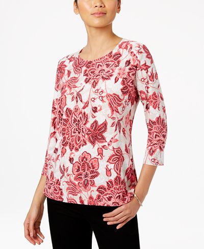 jm jacquard floral macy