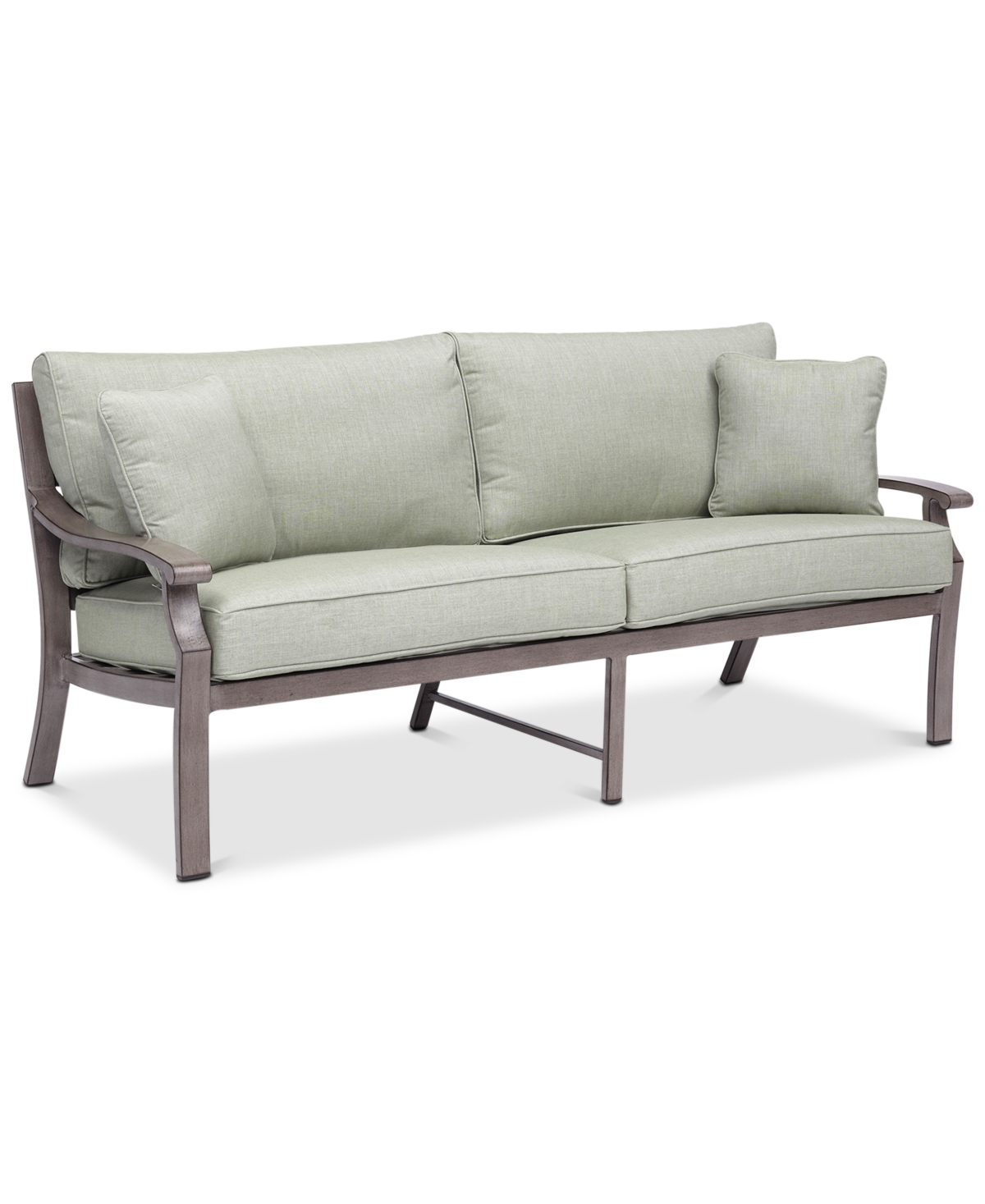 Agio Tara Aluminum Outdoor Sofa, Created For Macy's In Sunbrella Cast