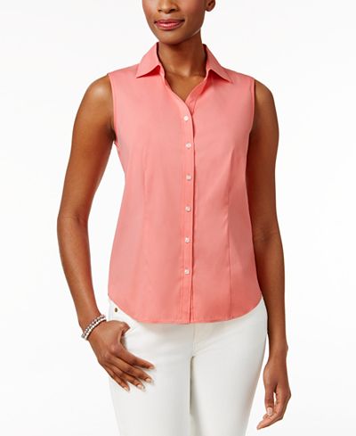 Charter Club Sleeveless Shirt, Only at Macy's