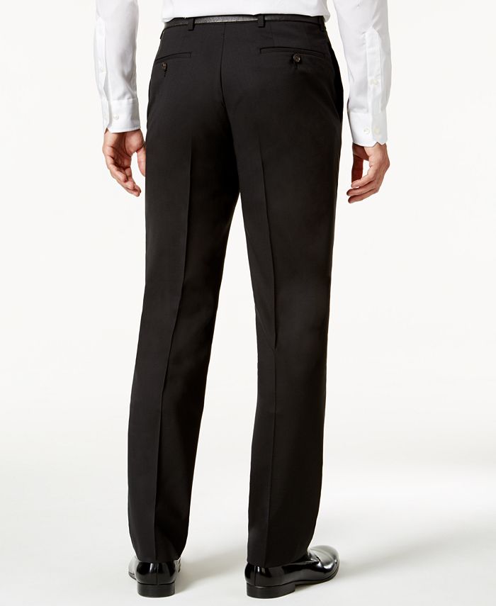 Lauren Ralph Lauren Men's Slim-Fit Total Stretch Black Pants - Macy's