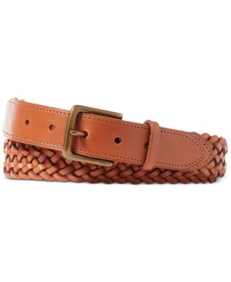 polo ralph lauren vachetta leather belt