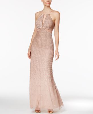 Adrianna Papell - Beaded Halter Gown