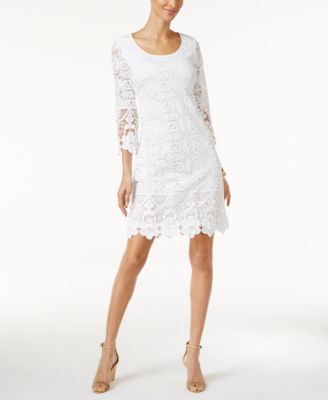 alfani crochet dress