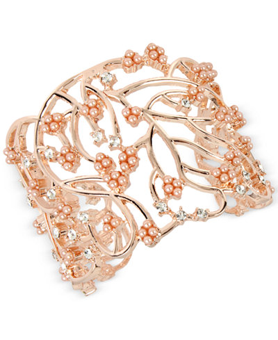 M. Haskell for INC International Concepts Imitation Pearl Cluster Openwork Cuff Bracelet, Only at Macy's