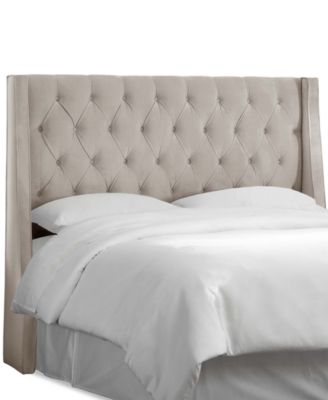 Skyline - Marcone Queen Wingback Headboard, Direct Ship