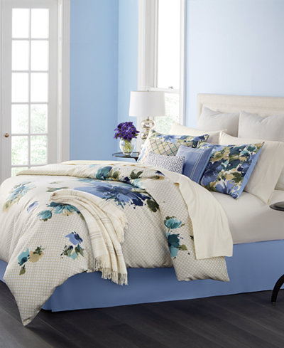CLOSEOUT! Martha Stewart Collection Meadow Bouquet 14-Pc. Comforter Sets, Created for Macy&#39;s ...