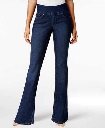 JAG Paley Pull-On Blue Shadow Wash Bootcut Jeans
