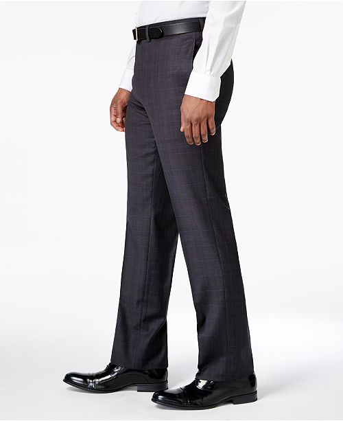 calvin klein charcoal suit pants