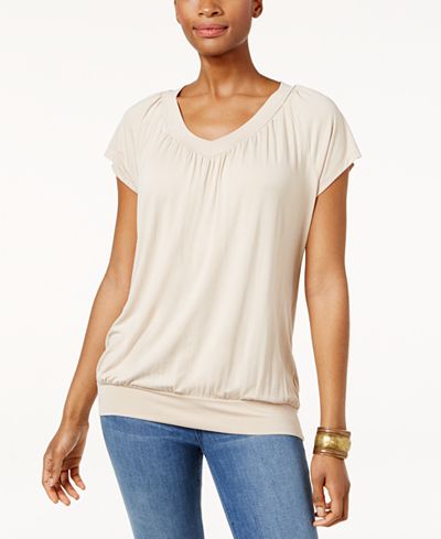 JM Collection Blouson T-Shirt, Only at Macy's