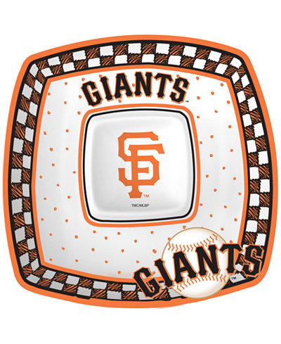 Memory Company San Francisco Giants Gameday Ceramic Chip & Dip Plate