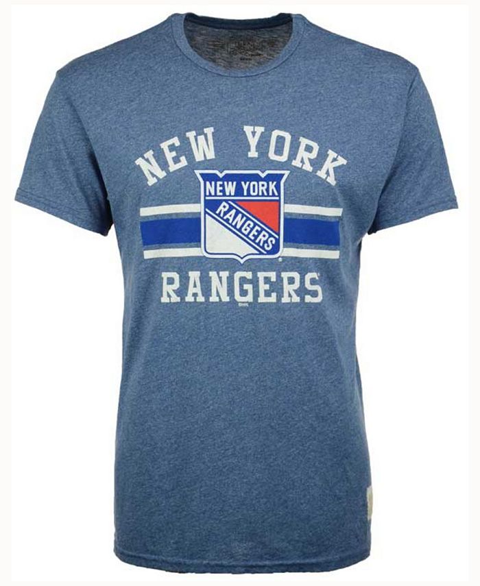 Retro Brand Men's New York Rangers Stripe Mock Twist T-Shirt - Macy's