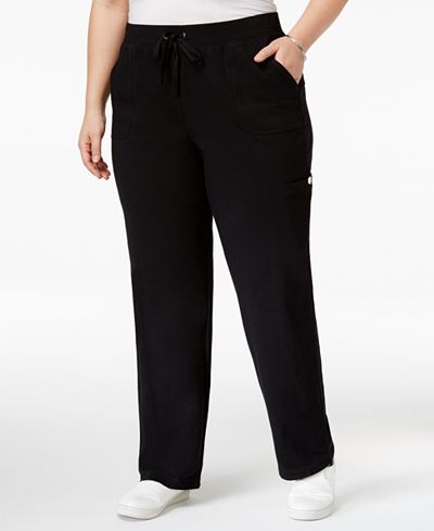 Karen Scott Plus Size Pull-On Cargo Pants, Only at Macy's - Pants ...