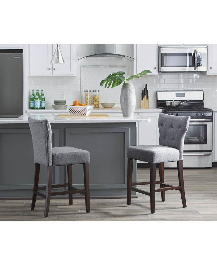 Furniture Dan Tufted Counter Stool Macy's