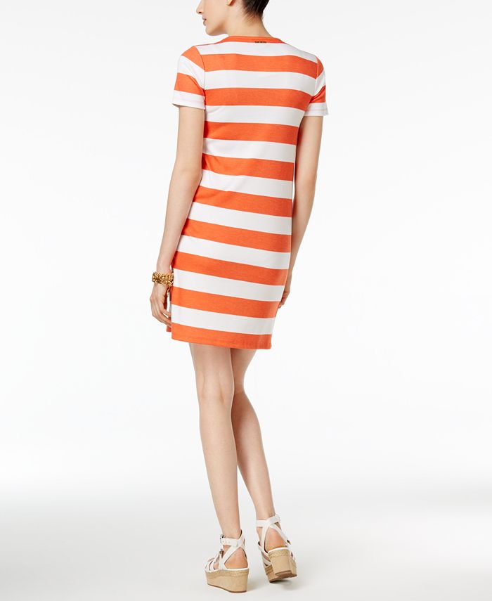 Michael kors shirt dress orange new arrivals
