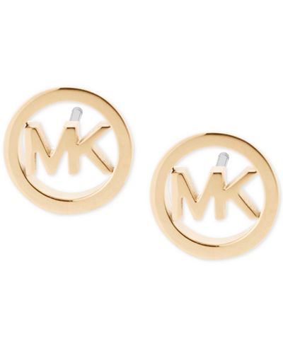 Michael Kors Logo Stud Earrings