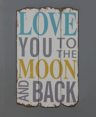 Love You To The Moon And Back Wall Decor