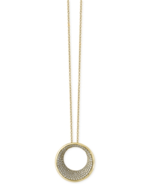 image of Effy Diamond Circle Pendant Necklace (1-9/10 ct t.w.) in 14k Gold or Rose Gold