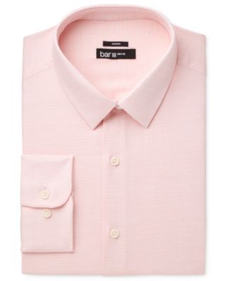 Bar III Men's Slim-Fit Stretch Coral Twill Texture Solid Dress Shirt ...