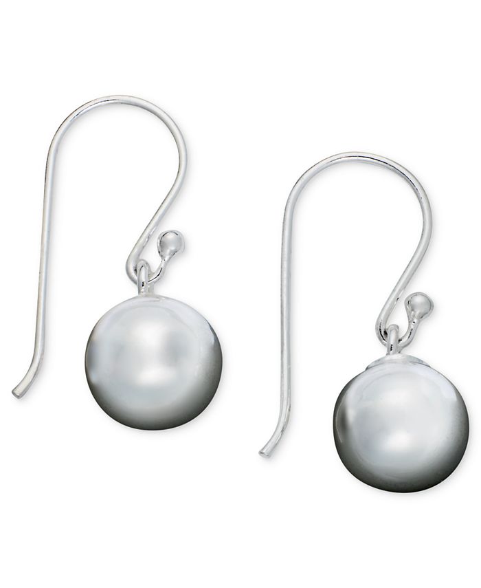 Giani Bernini Sterling Silver Earrings, Ball Drops - Macy's