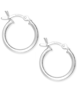 image of Giani Bernini Sterling Silver Small Hoops, 5/8