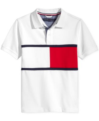 Big Boys Colorblocking Tommy Flag Polo