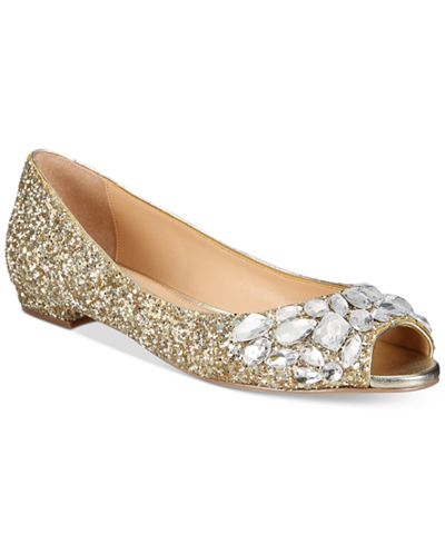 JEWEL By Badgley Mischka Claire Evening Flats - Flats - Shoes - Macy's