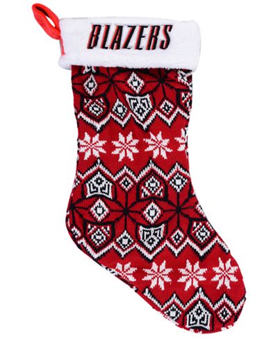 Forever Collectibles Portland Trail Blazers Ugly Sweater Knit Team Stocking