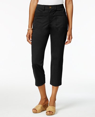 Style & Co Patch-pocket Capri Pants, Only at Macy's - Pants & Capris - Women - Macy's