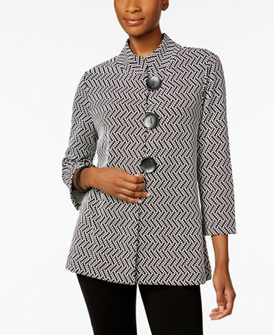 JM Collection Printed Jacket, Only at Macy's