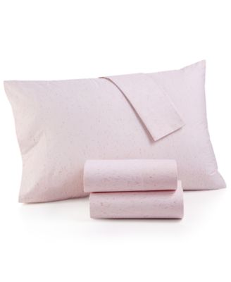 Martha Stewart Collection - Cotton 200 Thread Count 3-Pc. Space-Dye Twin Sheet Set