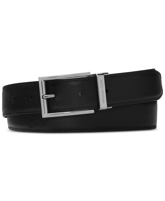 Michael Kors Men's Shadow Reversible Patent-Leather Belt - Macy's