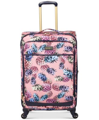 jessica simpson pineapple hardside luggage