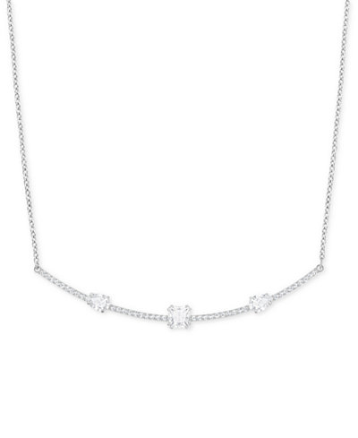 Swarovski Silver-Tone Crystal Necklace